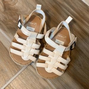 Carter’s white hemp sandals